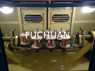 فوشوان 0.64mm الأسلاك النحاسية آلة بونشينغ مع 7.5Kw يستغرق قوة المحرك