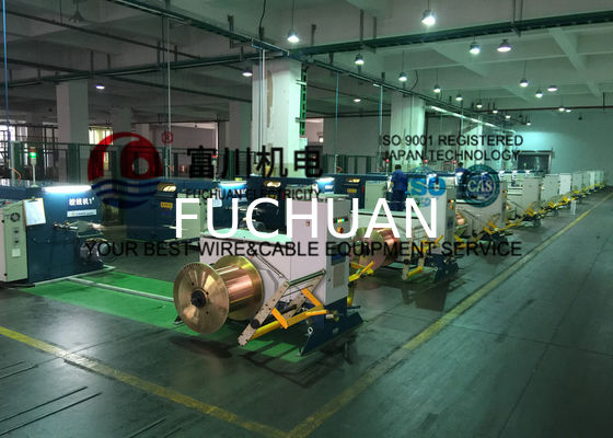 FUCHUAN شاشة تعمل باللمس مزدوجة تويست آلة التجميع Buncher Pitch 6.3-52.3