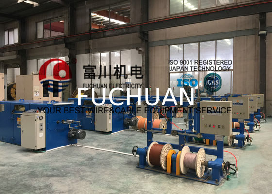 FUCHUAN شاشة تعمل باللمس مزدوجة تويست آلة التجميع Buncher Pitch 6.3-52.3