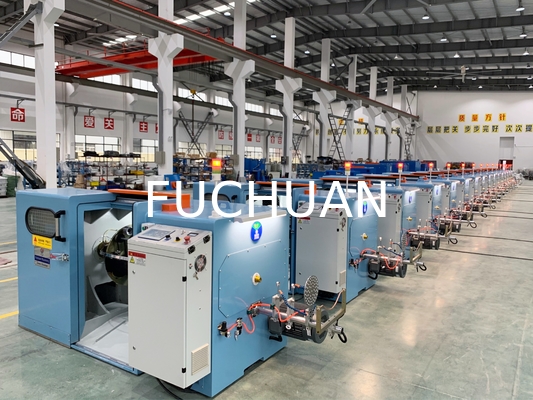 قطر الأسلاك 0.2-1.04mm آلة تجميع الأسلاك النحاسية السعة 100-350kg/h للألومنيوم المطلي بالنحاس